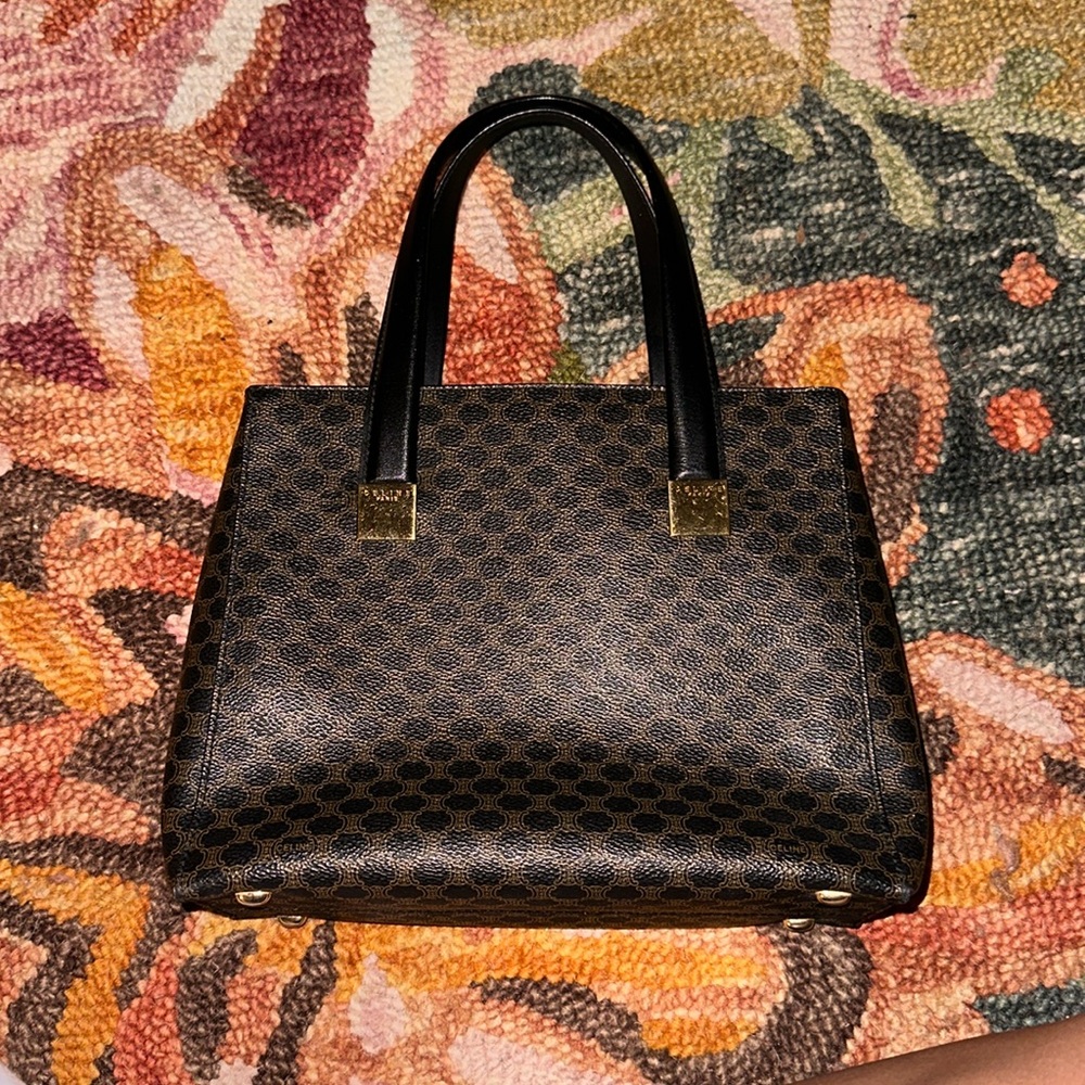 Authentic Celine Macadam Pattern 2way Shoulder Bag